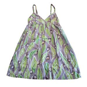 Vince Sundress Lined Empire Waist With Pockets Side Zip Size 4 Silk Cotton Blend